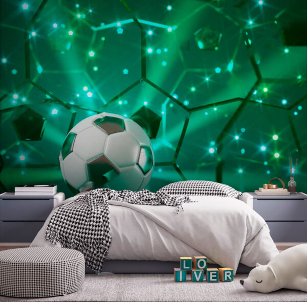 Minge de fotbal pe o suprafață reflectorizantă Minge de fotbal pe o suprafață reflectorizantă