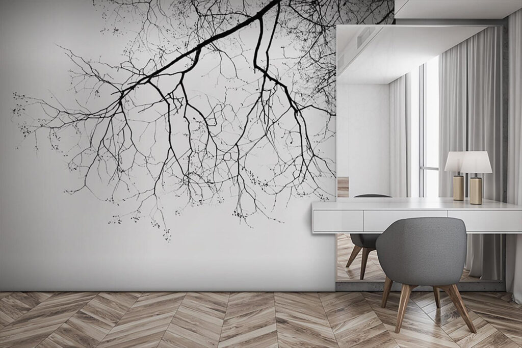 Tree branch with no leaves