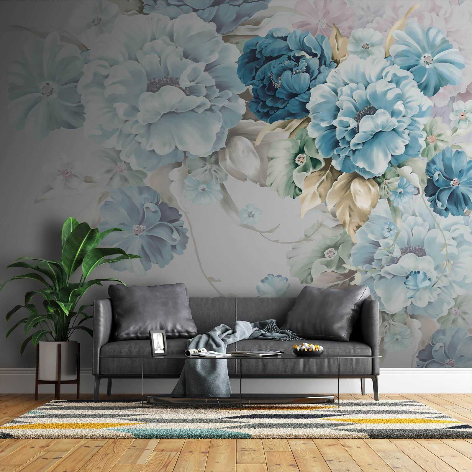 Elegant floral arrangement in soft hues