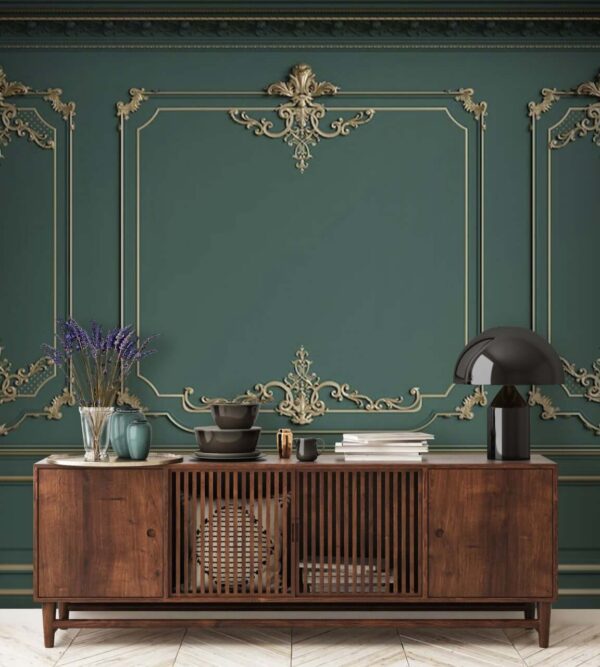 Design elegant de perete cu detalii complicate Design elegant de perete cu detalii complicate