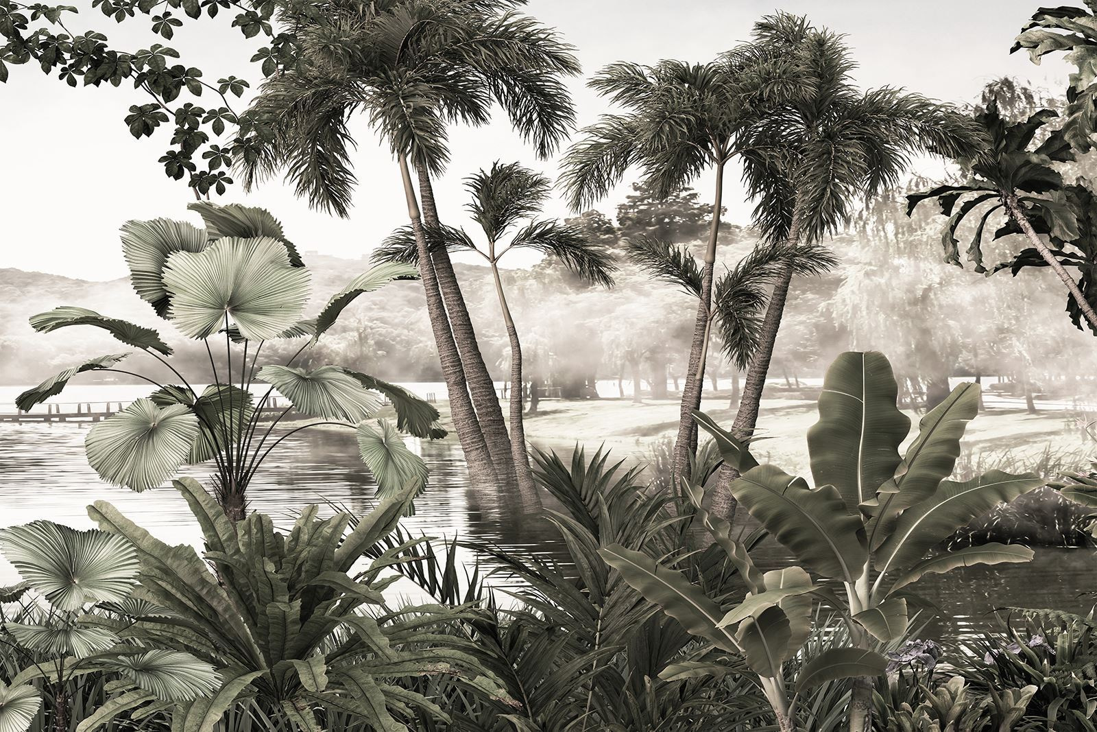 u72340p - Un grup de palmieri în apă - tegory