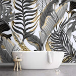 Fototapet Model de frunze și flori