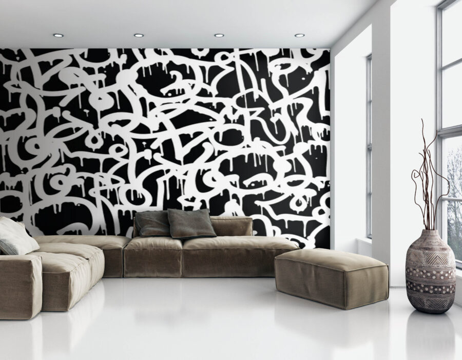 Graffiti alb-negru