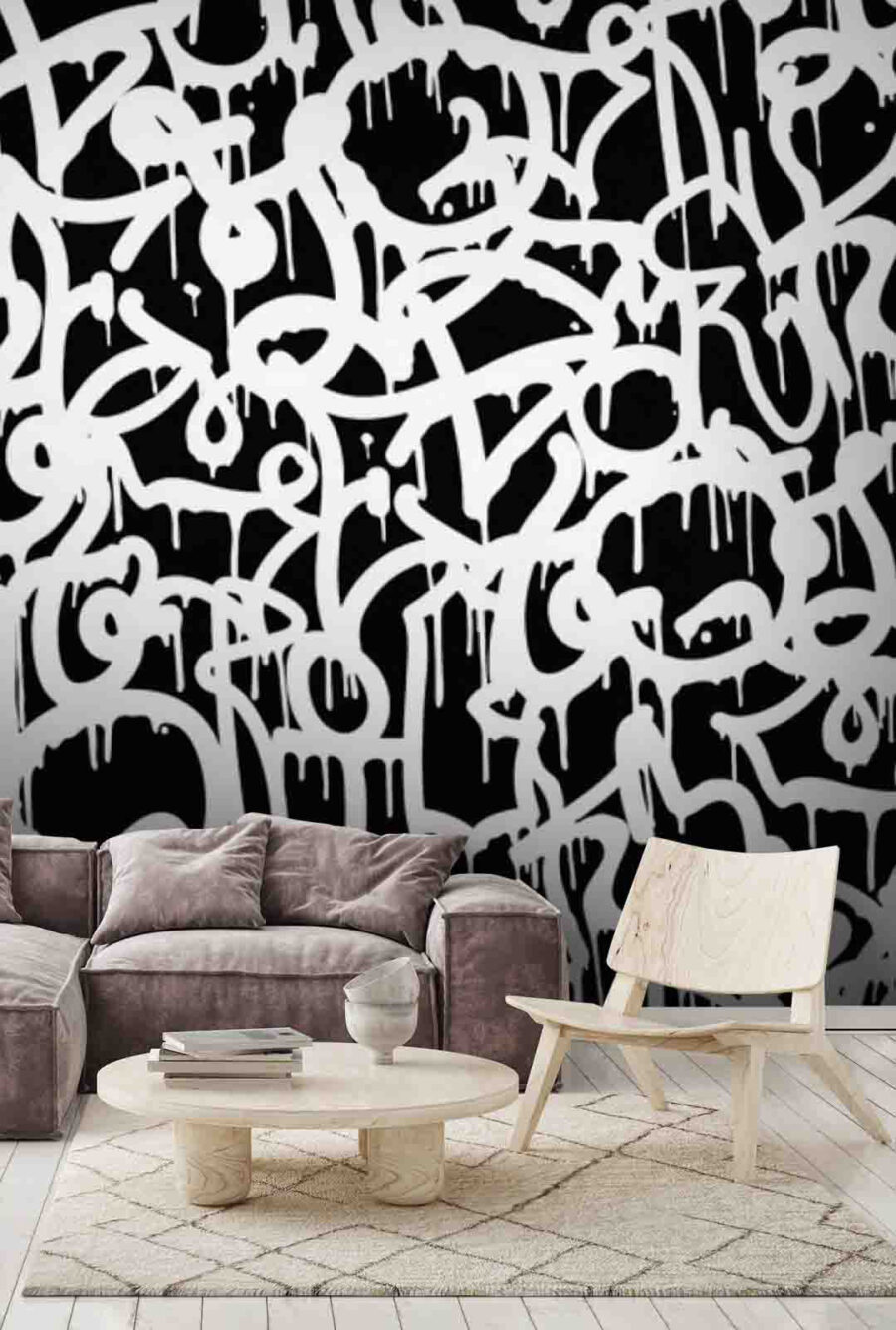 Graffiti alb-negru