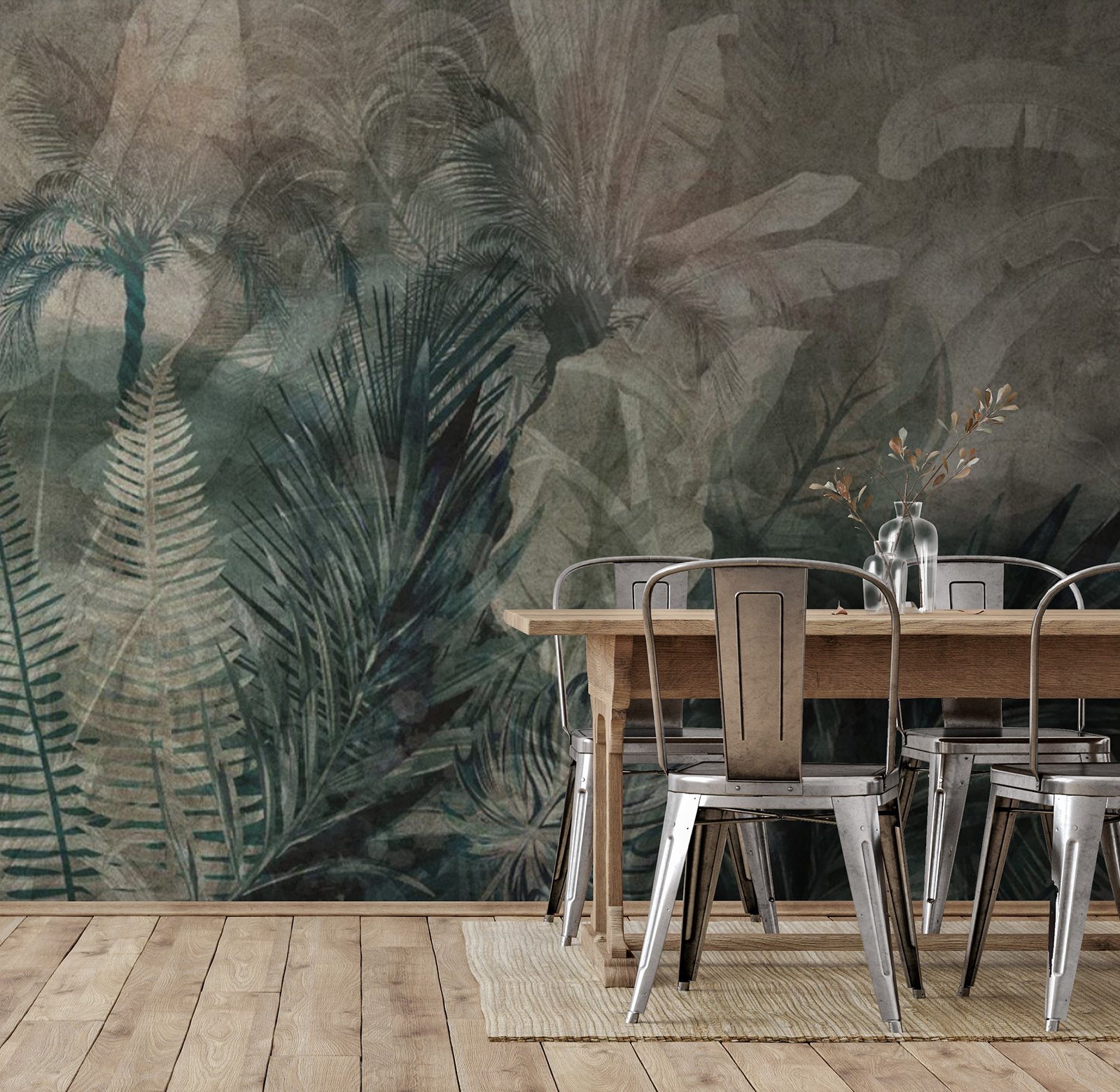 u71423piq1m - Grup de frunze pe un fundal gri - tegory