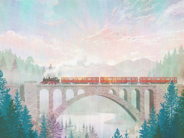 Tren pe un pod Tren pe un pod