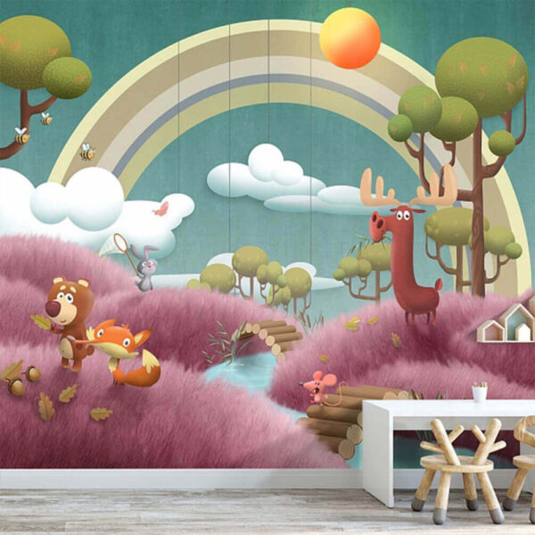 Scenă de desene animate cu animale și un râu u62475pir1m 600x600 - Scenă de desene animate cu animale și un râu - tegory