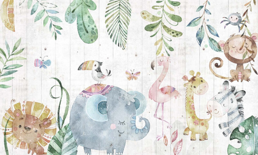 Wall mural de animale