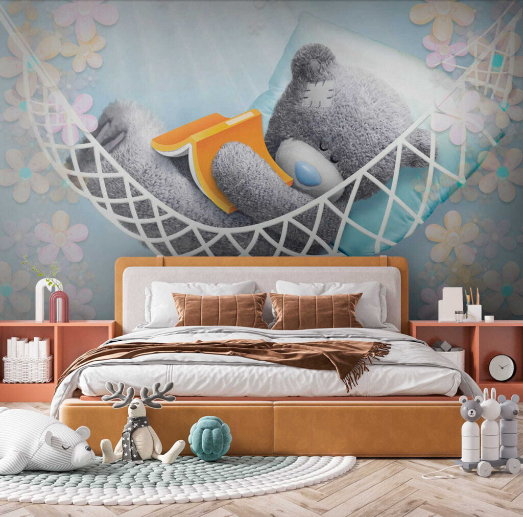 u61922pir2 1024x1012 - Ursuleț de pluș care doarme într-un hamac - tegory