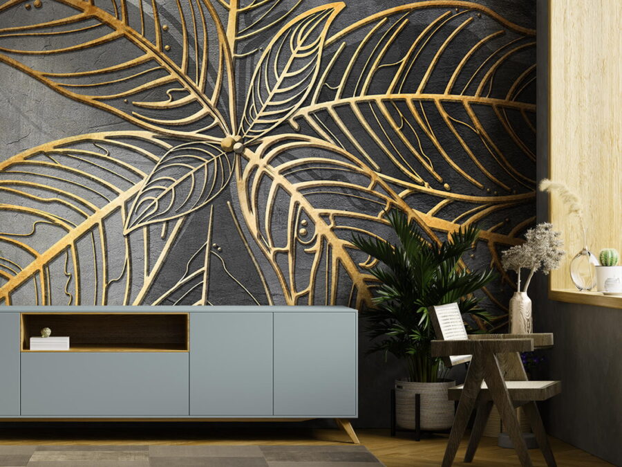 Design artistic de frunze complicate