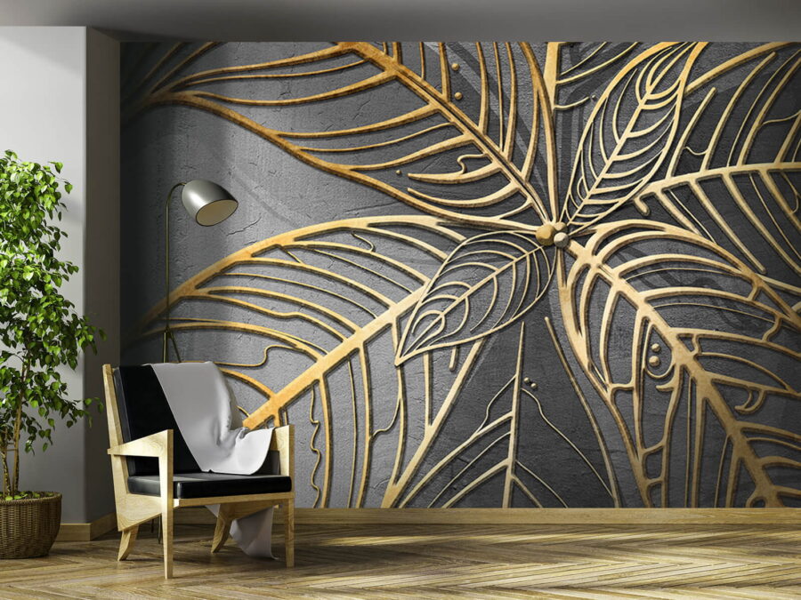 Design artistic de frunze complicate