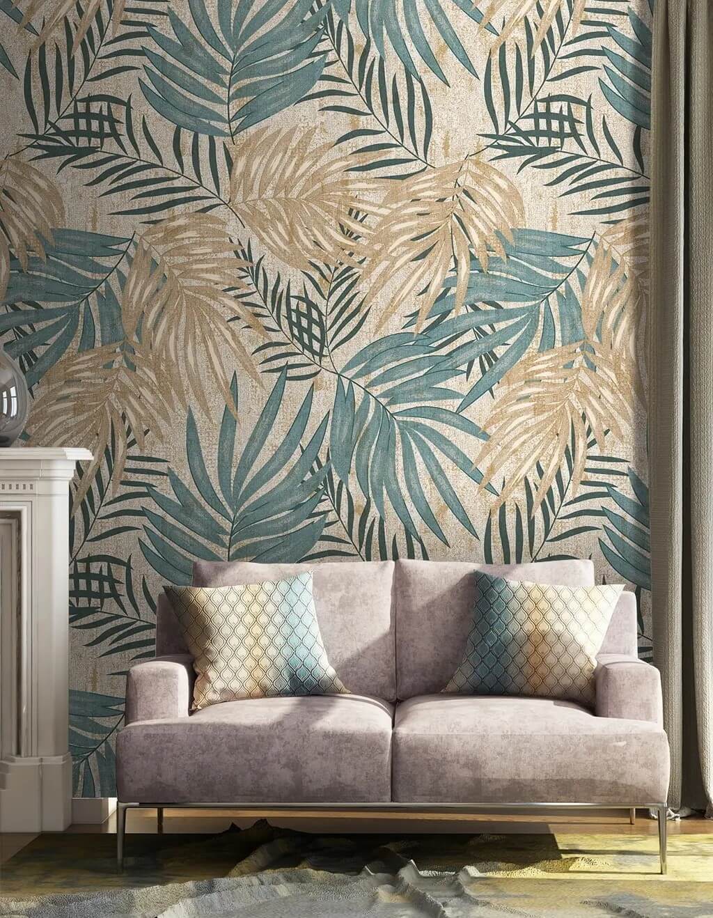 Compoziție elegantă de frunze tropicale afișată u59465pig1m - Compoziție elegantă de frunze tropicale afișată - tegory