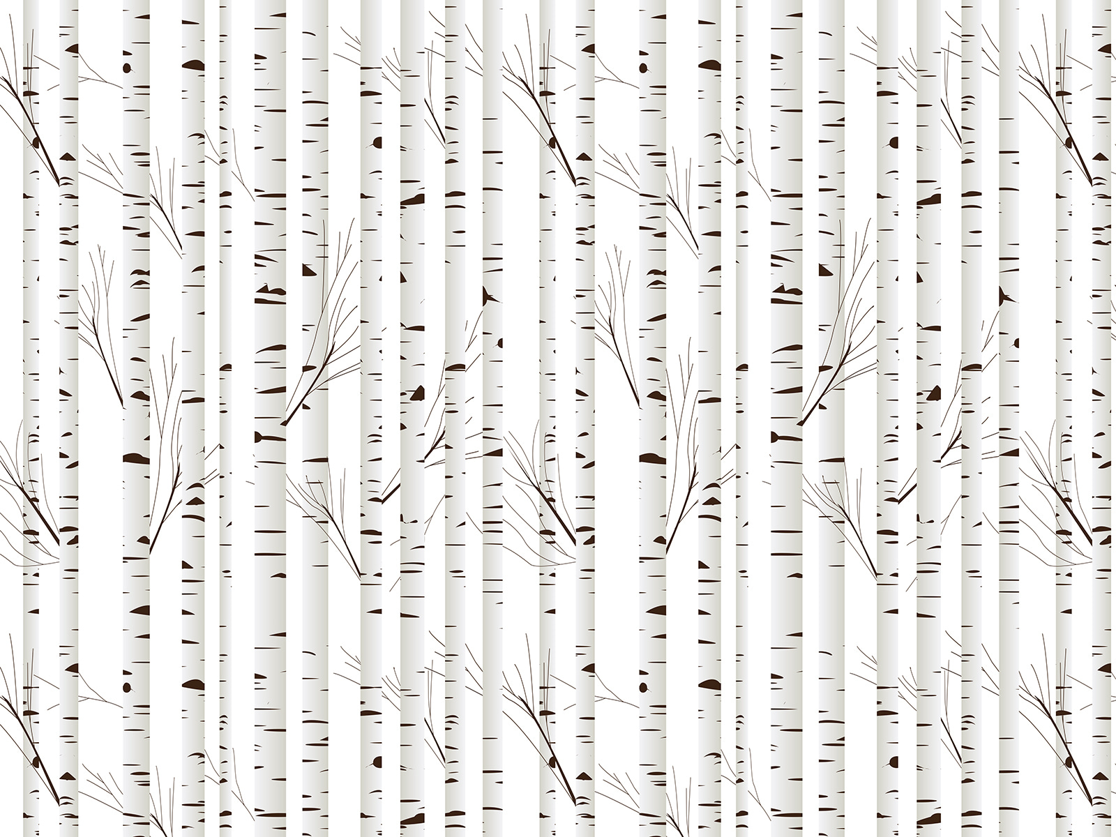 White and brown striped curtain