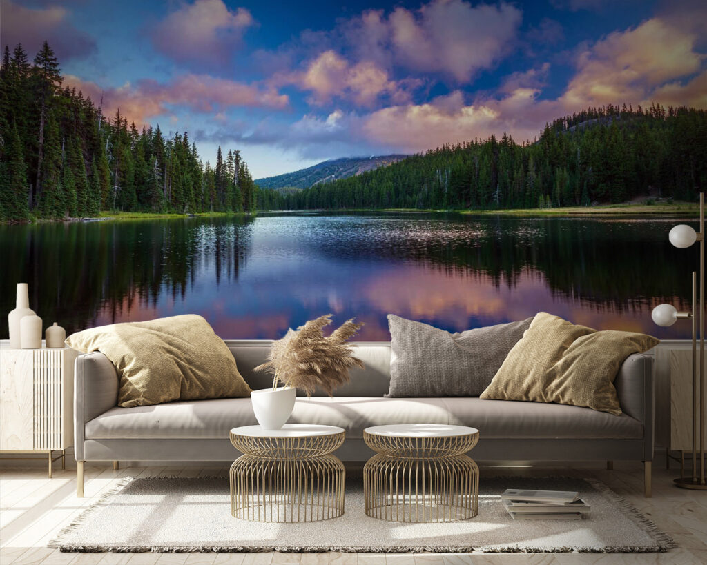 u58610pig9 1024x819 - Lac înconjurat de copaci și munți - tegory