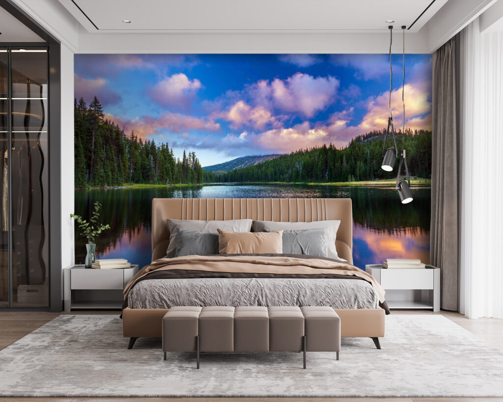 u58610pib115m 1024x819 - Lac înconjurat de copaci și munți - tegory