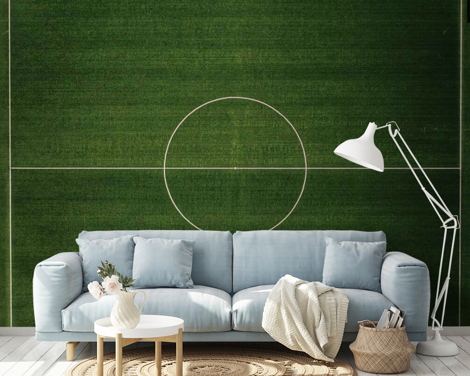 Teren de fotbal cu un cerc alb u58517pig14m - Teren de fotbal cu un cerc alb - tegory