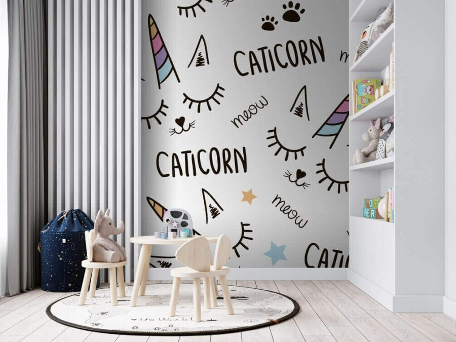 Fototapet Model de unicorn cu ochi și urechi - imagine 2