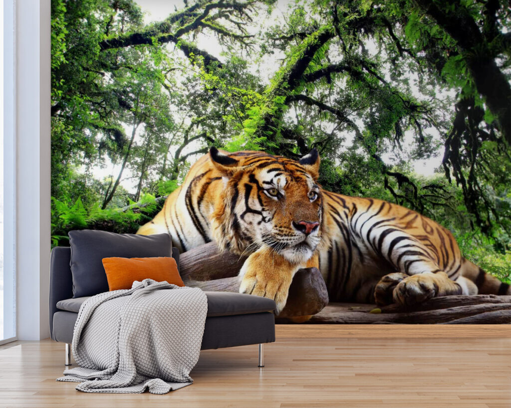 u57805pig25 1024x819 - Tigru întins pe un buștean - tegory