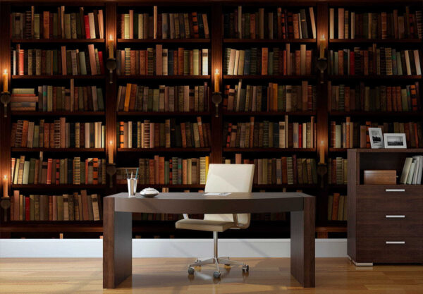 Bibliotecă mare plină de cărți Bibliotecă mare plină de cărți