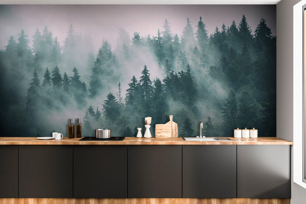 u55536pik1m - Pădure cețoasă cu copaci - tegory