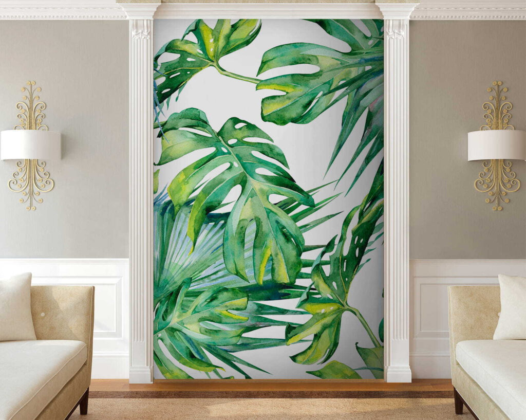 Lush green leaves in vibrant arrangement