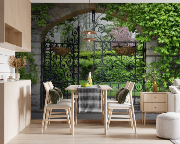 Poartă cu arc de piatră și gazon verde u53418pik119 600x480 - Poartă cu arc de piatră și gazon verde - tegory