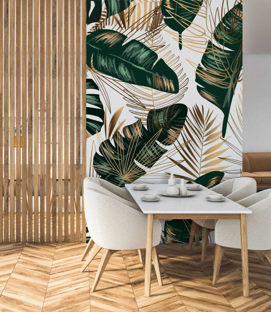 Lush Tropical Leaves in Elegant Design Lush Tropical Leaves in Elegant Design