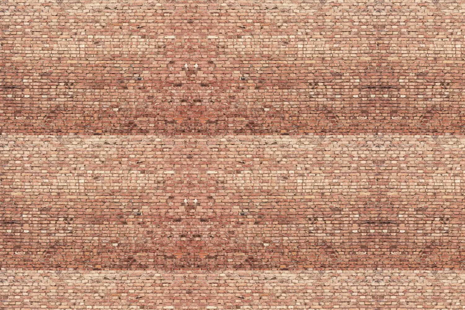 Brick wall with multiple rows of bricks