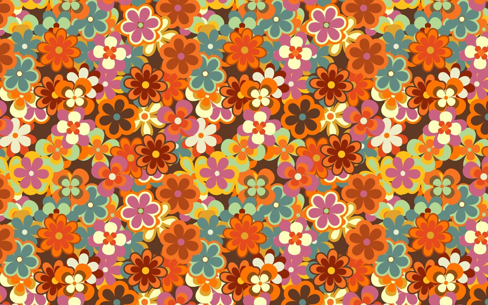 Group of colorful flowers