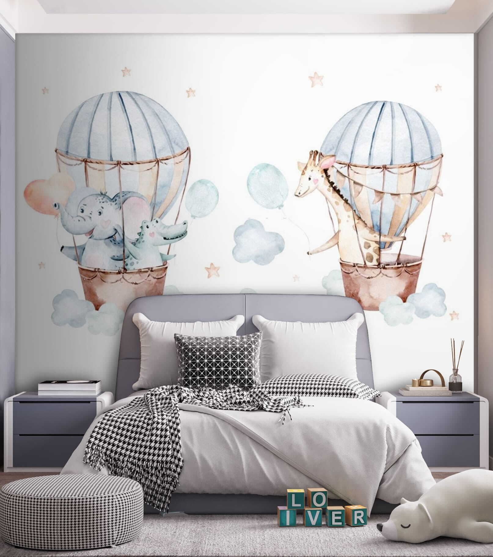 Cuplu de animale în baloane cu aer cald u51420pir1m - Cuplu de animale în baloane cu aer cald - tegory