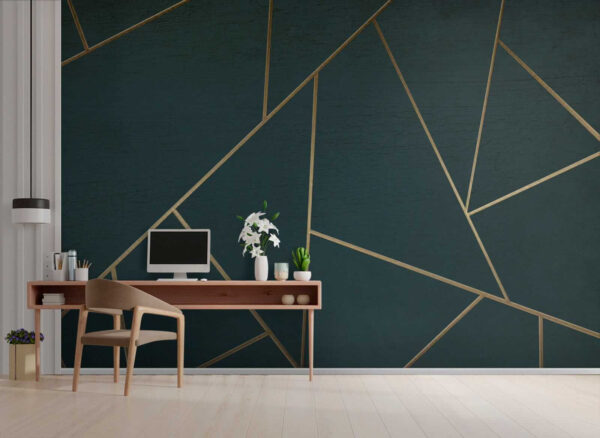 Liniile abstracte teal se intersectează grațios Liniile abstracte teal se intersectează grațios