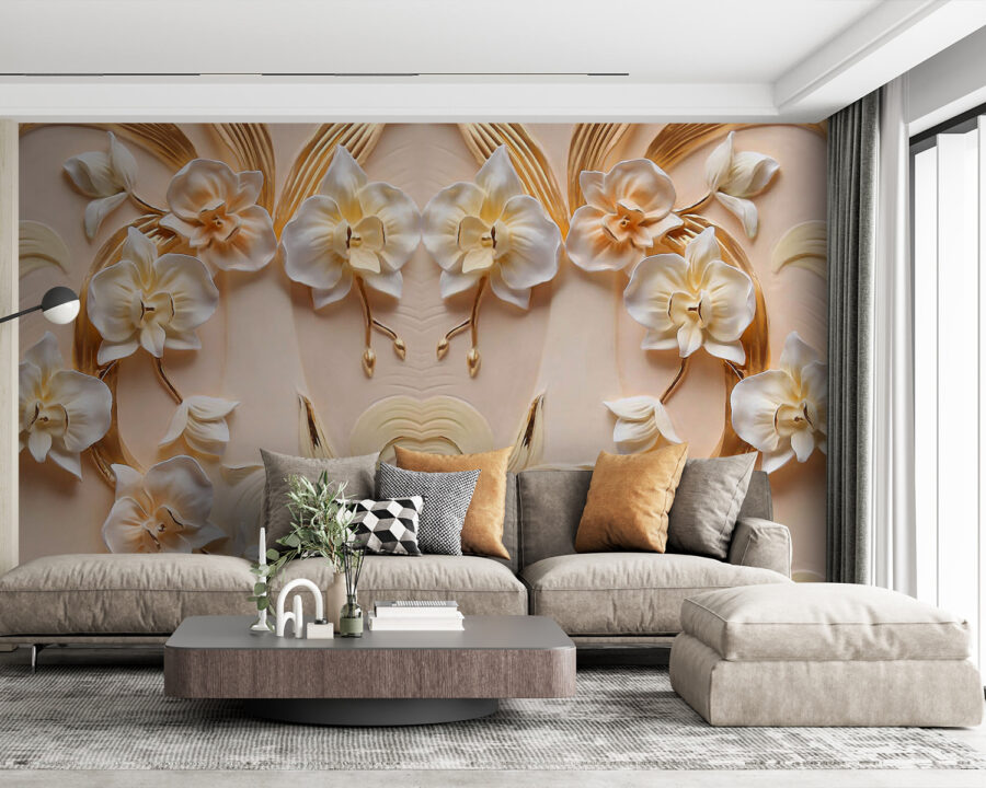 Design floral delicat în nuanțe moi