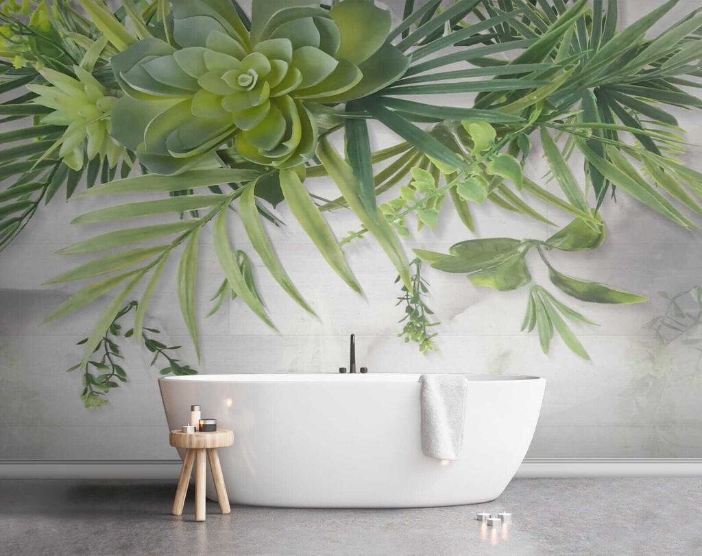 Green plant with leaves