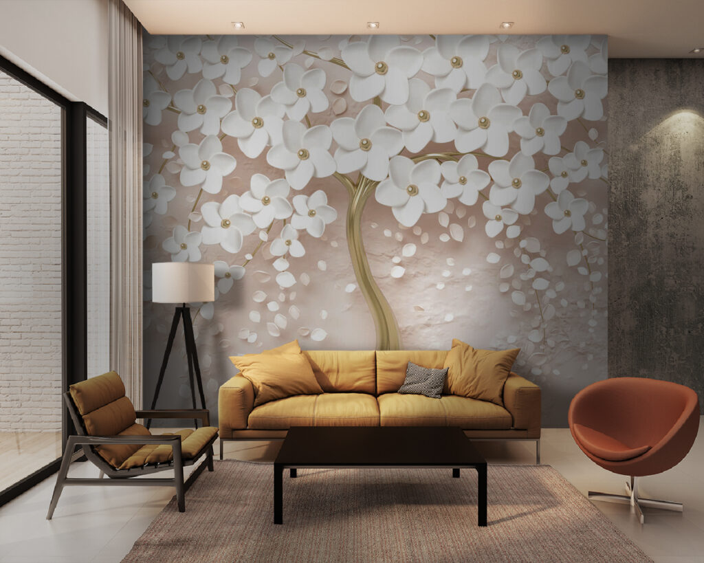 Elegant White Flowers in Elegant Vase