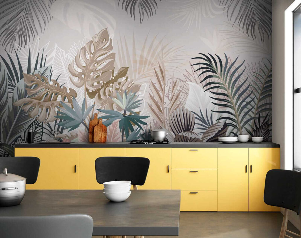 Group of plants with leaves