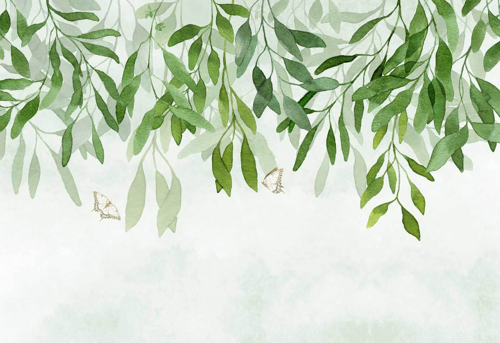 Pictură de frunze și fluturi u28926p - Pictură de frunze și fluturi - tegory