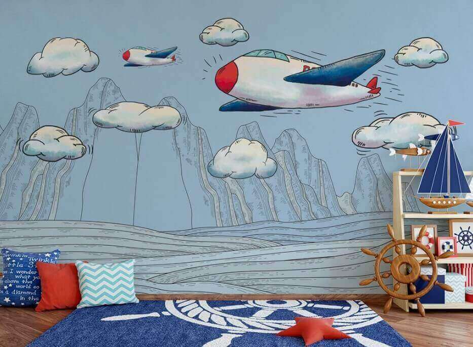 u28105pir1m - Desen animat de avioane care zboară peste munți - tegory