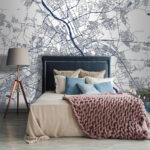 Fototapet Harta unui oraș