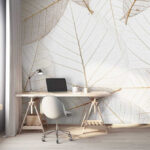 Fototapet Grup de frunze maro