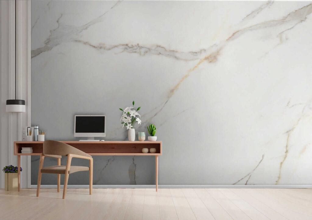Elegant White Marble with Veins