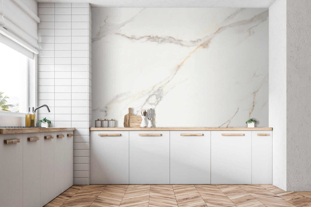 Elegant White Marble with Veins