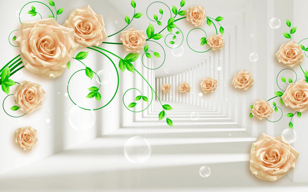 u18925p 1024x640 - Wallpaper cu trandafiri și frunze - tegory