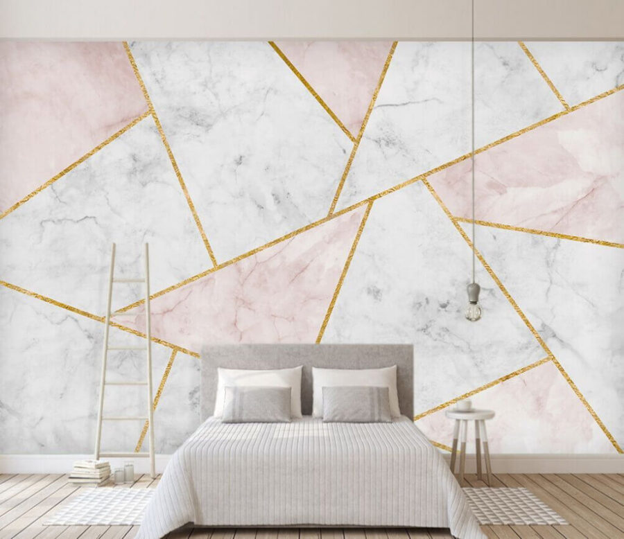 Model abstract de marmură cu nuanțe moi