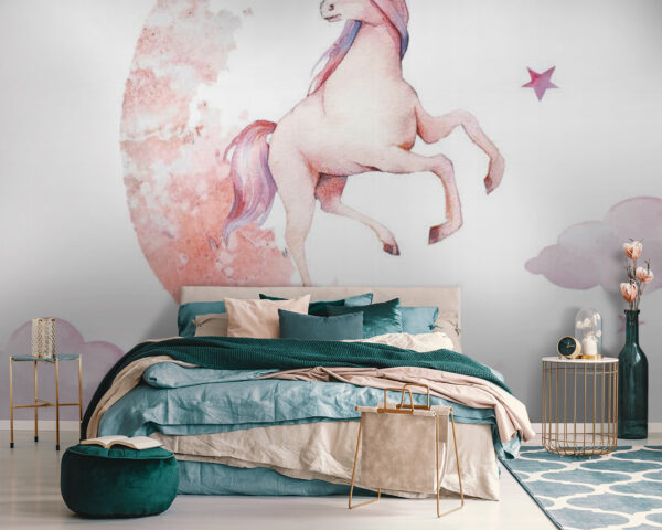 Unicorn pe lună Unicorn pe lună