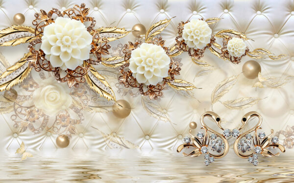 Design floral elegant pe textură luxoasă. Design floral elegant pe textură luxoasă.