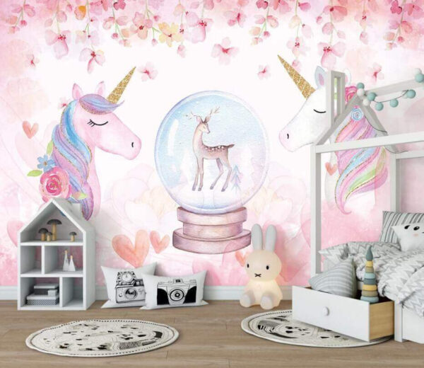 Unicorni și un glob de zăpadă Unicorni și un glob de zăpadă