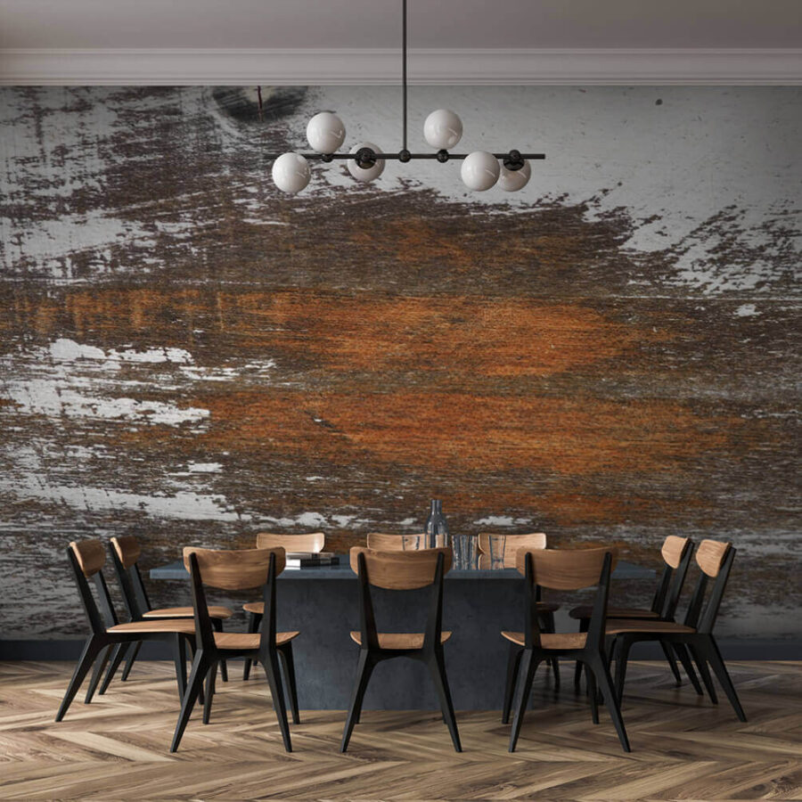 Textura lemnului rustic cu urme de vopsea