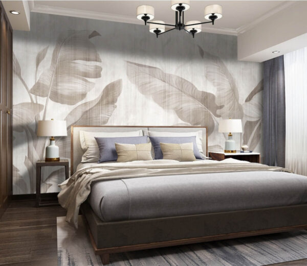 Design elegant cu frunze botanice în tonuri neutre. Design elegant cu frunze botanice în tonuri neutre.