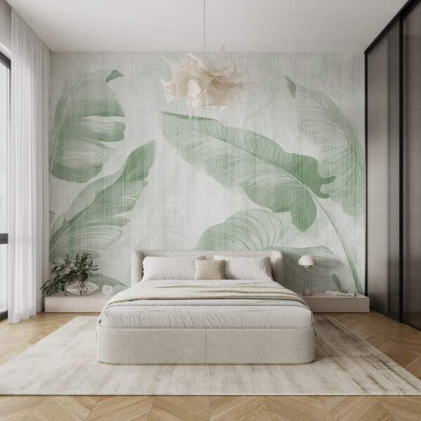 Fototapet Fototapet Frunze luxuriante în nuanțe moi de verde (SKU: u00299v4)