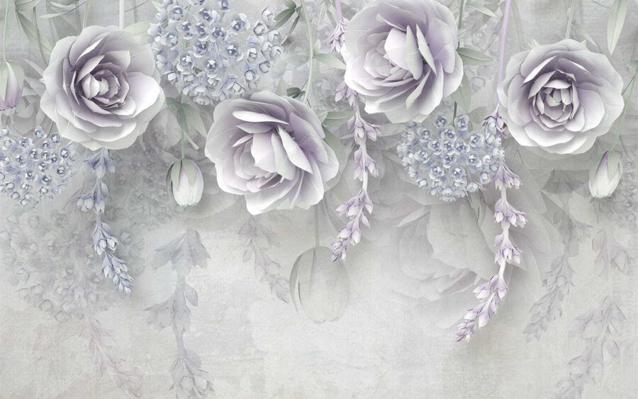 Fototapet Flori delicate în nuanțe delicate. - imagine 4